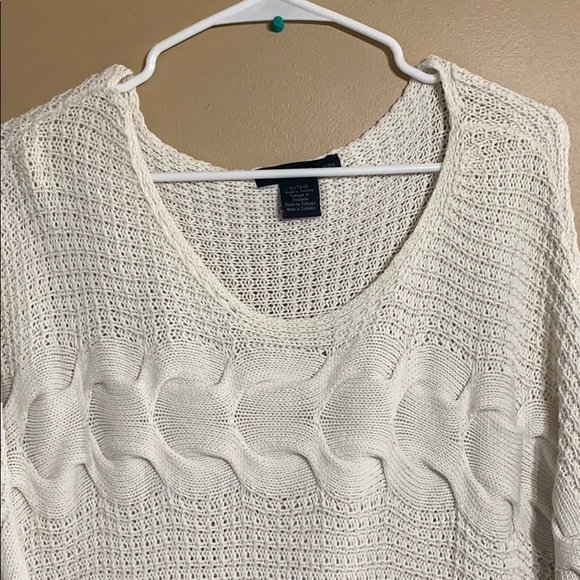 Calvin Klein Cream Dolman Sleeve Sweater US XL - Picture 3 of 3